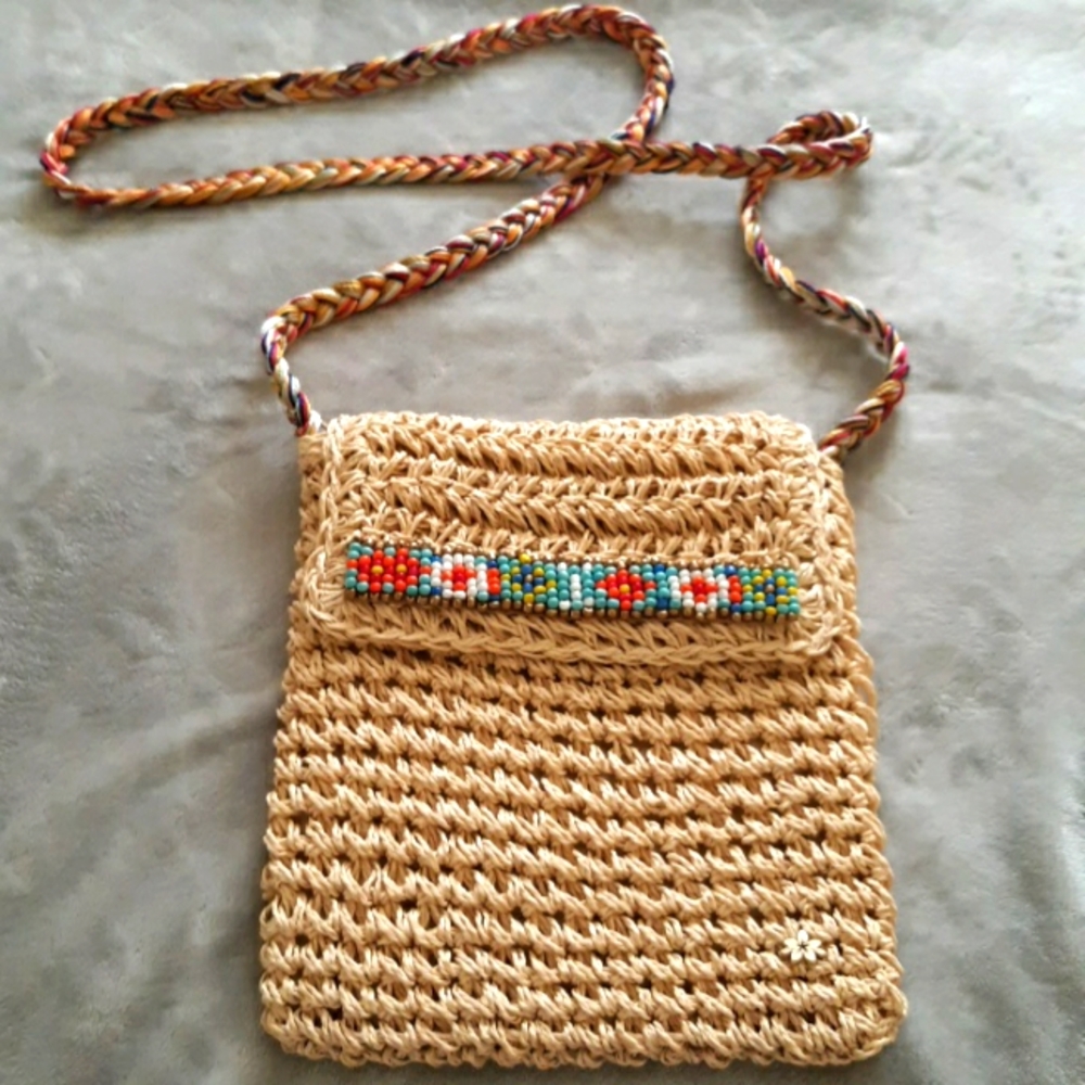 Cappelli Straworld Beaded Crossbody Bag